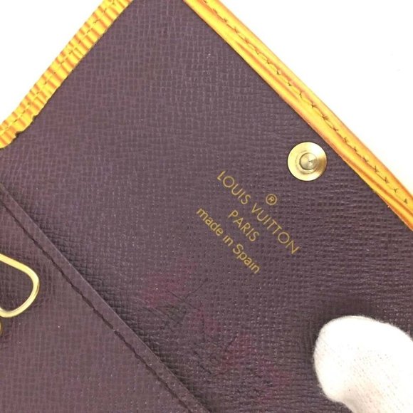 512167N Louis Vuitton Key Case Multicles 4 Yellow Epi Leather - Picture 7 of 9